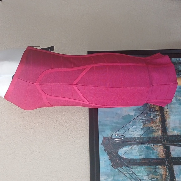 Strapless Pink Dress Bebe - Picture 2 of 12